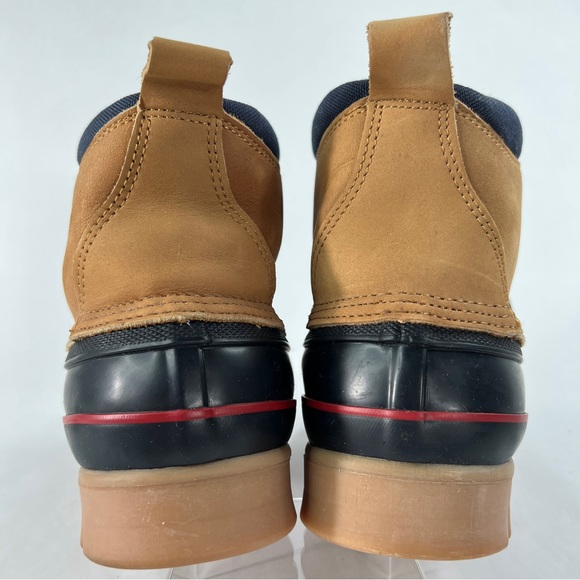 Land’s End Leather Duck Boots Thinsulate Women's Size 9 Blue Tan NICE! (READ**) - Picture 11 of 16